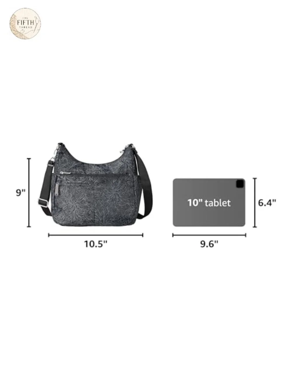 Anti-Theft Crossbody Bag RFID Blocking Slash Resistant Nylon
